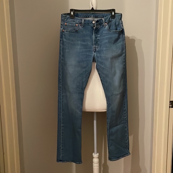 Men's 501 Jeans Original Fit , Blue, W33 L34 - Picture 9 of 13